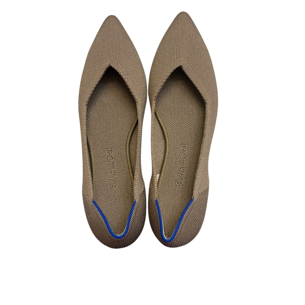Rothy’s the point tan flat shoes 7